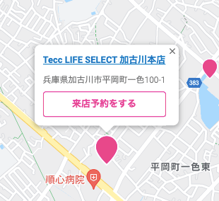 楽天モバイルTecc LIFE SELECT 加古川本店の地図